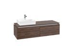 Villeroy & Boch Legato Waschtischunterschrank B613L0VH 140x38x50cm, mit LED-Beleuchtung, Arizona Oak
