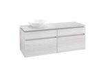 Villeroy & Boch Legato Waschtischunterschrank B61400E8 140x55x50cm, White Wood