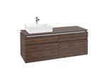Villeroy & Boch Legato Waschtischunterschrank B614L0VH 140x55x50cm, mit LED-Beleuchtung, Arizona Oak