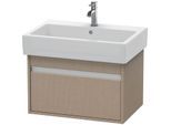 Duravit Ketho Waschtisch-Unterschrank KT668407575 65 x 44 cm, leinen, 1 Auszug, wandhängend