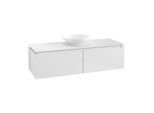 Villeroy & Boch Legato Waschtischunterschrank B611L0DH 140x38x50cm, mit LED-Beleuchtung, Glossy White
