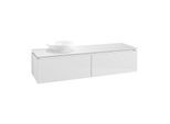 Villeroy & Boch Legato Waschtischunterschrank B672L0DH 160x38x50cm, mit LED-Beleuchtung, Glossy White