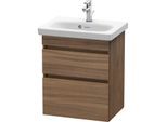 Duravit DuraStyle Waschtisch-Unterschrank DS640307979 50 x 36,8 cm, nussbaum natur, 2 Schubkästen, wandhängend