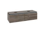 Villeroy und Boch Legato Waschtischunterschrank B66800RK 140x38x50cm, für 2 Waschtische, Stone Oak