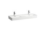 LAUFEN Val Waschtisch H8142824001041 mit Überlauf, mit 1 Hahnloch, weiß LCC, 120x42cm, unterbaufähig