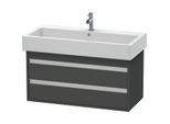 Duravit Waschtisch Unterschrank Ketho KT663804949 95 x 41 x 44 cm, Graphit Matt, wandhängend