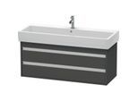 Duravit Ketho Waschtisch-Unterschrank KT663904949 115 x 44 cm, graphit matt, 2 Schubkästen, wandhängend