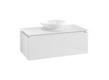 Villeroy & Boch Legato Waschtischunterschrank B603L0DH 100x38x50cm, mit LED-Beleuchtung, Glossy White