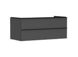 hansgrohe Xelu Q Waschtischunterschrank 54083670 1180x485x550mm, 2 Schubkästen, diamantgrau matt, mattschwarz