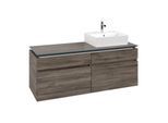 Villeroy und Boch Legato Waschtischunterschrank B61600RK 140x55x50cm, Waschtisch rechts, Stone Oak