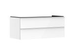 hansgrohe Xelu Q Waschtischunterschrank 54082700 1180x485x550mm, 2 Schubkästen, weiß hochglanz, mattweiß