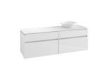 Villeroy & Boch Legato Waschtischunterschrank B675L0DH 160x55x50cm, mit LED-Beleuchtung, Glossy White
