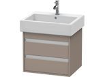 Duravit Ketho Waschtisch-Unterschrank KT663604343 55 x 44 cm, basalt matt, 2 Schubkästen, wandhängend