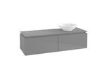 Villeroy & Boch Legato Waschtischunterschrank B61500FP 140x38x50cm, Glossy Grey