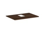 hansgrohe Xelu Q Konsole 54120630 780 x 550 mm, Ausschnitt mittig, Aufsatzwaschtisch mit Hahnloch, Nussbaum dunkel