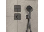 hansgrohe ShowerSelect Comfort Q Thermostat 15588340 UP, für 1 Verbraucher, brushed black chrome