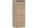 hansgrohe Xelu Q Halbhochschrank 54129670 370x400x1065mm, Türanschlag links, Eiche Natur, mattschwarz