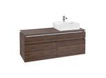 Villeroy & Boch Legato Waschtischunterschrank B616L0VH 140x55x50cm, mit LED-Beleuchtung, Arizona Oak