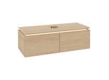 Villeroy & Boch Legato Waschtischunterschrank B609L0VJ 120x38x50cm, mit LED-Beleuchtung, Nordic Oak