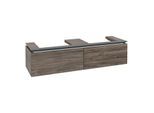 Villeroy und Boch Legato Waschtischunterschrank B69200RK 160x38x50cm, für 2 Waschtische, Stone Oak