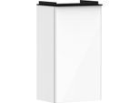 hansgrohe Xelu Q Waschtischunterschrank 54015670 340x605x245mm, für Handwaschbecken, rechts, weiß hochglanz, mattschwarz