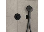 hansgrohe ShowerSelect Comfort S Thermostat 15554670 Unterputz, für 2 Verbraucher, ohne Sicherungskombination EN 1717, mattschwarz