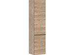 hansgrohe Xelu Q Hochschrank 54137670 370x400x1650mm, Türanschlag links, Eiche Natur, mattschwarz