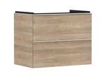 hansgrohe Xelu Q Waschtischunterschrank 54029700 780x605x475mm, 2 Schubladen, Eiche Natur, mattweiß