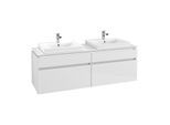 Villeroy & Boch Legato Waschtischunterschrank B693L0DH 160x55x50cm, mit LED-Beleuchtung, Glossy White