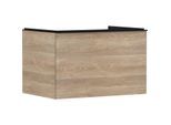 hansgrohe Xelu Q Waschtischunterschrank 54056670 780x485x550mm, mit Schubkasten, Eiche Natur, mattschwarz