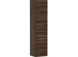 hansgrohe Xelu Q Hochschrank 54138700 370x400x1650mm, Türanschlag links, Nussbaum dunkel, mattweiß