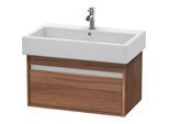 Duravit Ketho Waschtisch-Unterschrank KT668707979 75 x 44 cm, nussbaum natur, 1 Auszug, wandhängend