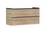 hansgrohe Xelu Q Waschtischunterschrank 54037670 1180x605x475mm, 2 Schubladen, Eiche Natur, mattschwarz