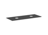 hansgrohe Xelu Q Konsole 54118910 1360 x 550 mm, 2 Ausschnitte, Aufsatzwaschtisch ohne Hahnloch, diamantgrau matt