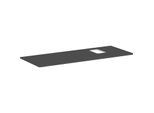 hansgrohe Xelu Q Konsole 54124910 1360 x 550 mm, Ausschnitt rechts, Aufsatzwaschtisch mit Hahnloch, diamantgrau matt