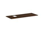 hansgrohe Xelu Q Konsole 54123630 1360 x 550 mm, Ausschnitt links, Aufsatzwaschtisch mit Hahnloch, Nussbaum dunkel
