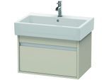 Duravit Ketho Waschtisch-Unterschrank KT668409191 65 x 44 cm, Taupe, 1 Auszug, wandhängend