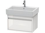 Duravit Ketho Waschtisch-Unterschrank KT668402222 65 x 44 cm, weiß hochglanz, 1 Auszug, wandhängend