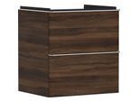 hansgrohe Xelu Q Waschtischunterschrank 54026000 580x605x475mm, 2 Schubladen, Nussbaum dunkel, chrom