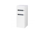 Villeroy und Boch Subway 2.0 Seitenschrank A7130SMS 35,6x85,7cm, rechts, Griff silbermatt, weiss, weiß matt
