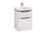Villeroy & Boch Subway 2.0 Waschtisch-Unterschrank A90610E8 44x59x35,2cm, 2 Auszüge, Griff chrom, white wood