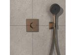 hansgrohe ShowerSelect Comfort E Thermostat 15578140 UP, für 2 Verbraucher, mit Sicherungskombination EN 1717, brushed bronze