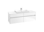 Villeroy & Boch Collaro Waschtischunterschrank C02800MS 160x54,8x50cm, Waschtisch mittig, White Matt