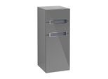 Villeroy und Boch Subway 2.0 Seitenschrank A7130RFP 35,6x85,7cm, rechts, Griff silbermatt, silbergrau, glossy grey