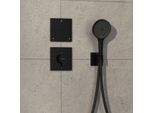 hansgrohe ShowerSelect Comfort E Thermostat 15575670 UP, für 1 Verbraucher und einen zusätzlichen Abgang, mattschwarz