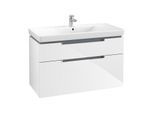 Villeroy & Boch Subway 2.0 Unterschrank A91510DH 98,7 x 59 x 44,9 cm, glossy white, Griffe chrom