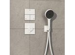 hansgrohe ShowerSelect Comfort E Thermostat 15575700 UP, für 1 Verbraucher und einen zusätzlichen Abgang, mattweiß