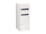 Villeroy und Boch Subway 2.0 Seitenschrank A7130SE8 35,6x85,7cm, rechts, Griff silbermatt, weiss, white wood