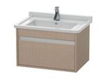 Duravit Ketho Waschtisch-Unterschrank KT666307575 65 x 45,5 cm, leinen, 1 Auszug, wandhängend