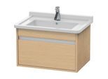 Duravit Ketho Waschtisch-Unterschrank KT666303030 65 x 45,5 cm, Eiche natur, 1 Auszug, wandhängend
